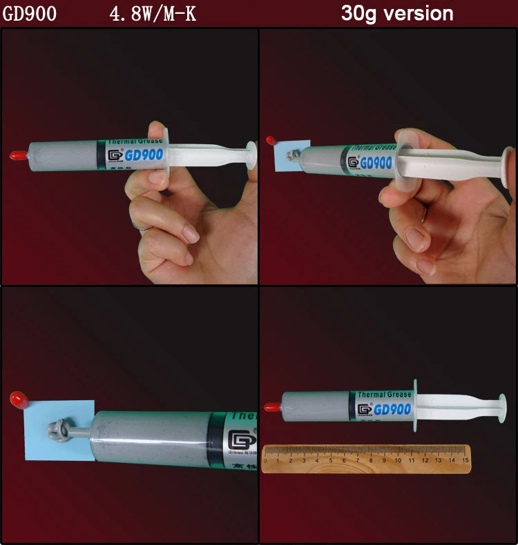 GD900 Thermal Grease Paste Conductive 1g 7g 15g 30G Silicone Plaster Heat Sink Compound High Performance Cooler for CPU GPU