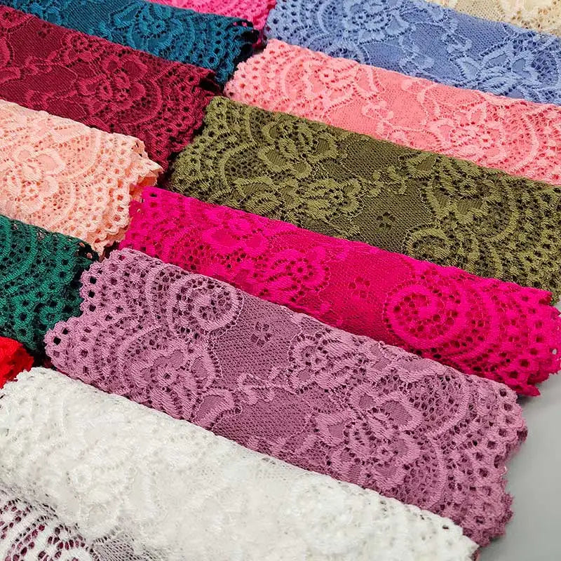 Nouveau motif de fleur 1yard 15 cm de large en dentelle élastique ruban ruban dentelle ruban bricol
