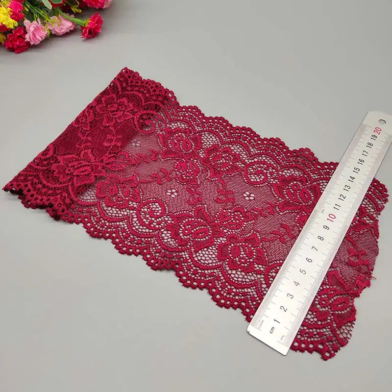 Nouveau motif de fleur 1yard 15 cm de large en dentelle élastique ruban ruban dentelle ruban bricol