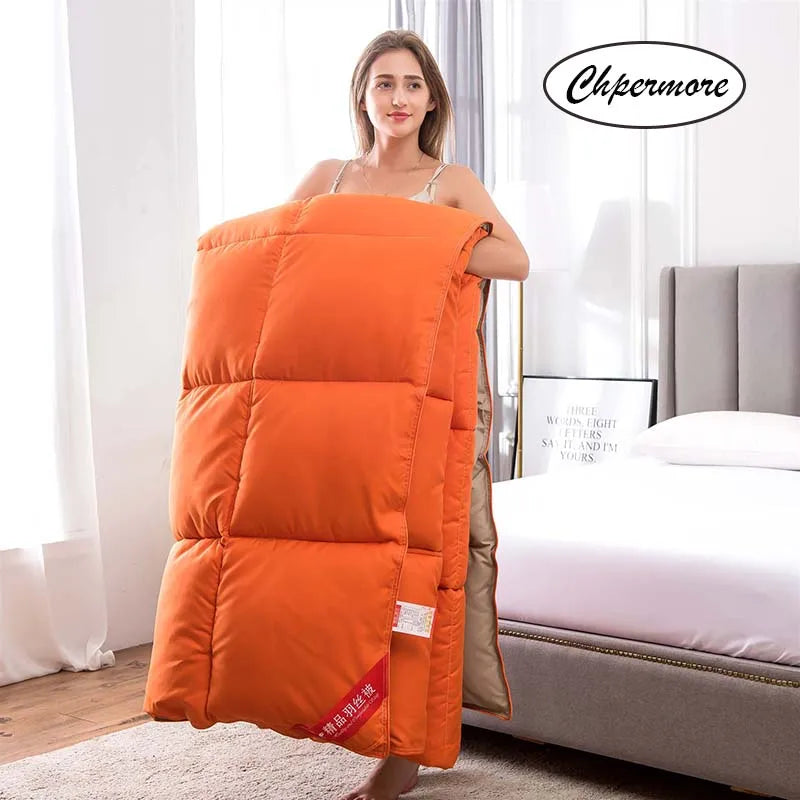 Chpermore 95 % White Goose/Duck Down Quilt Duvets five star hotel Winter Comforters 100% Cotton Cover King Queen Twin Full Size