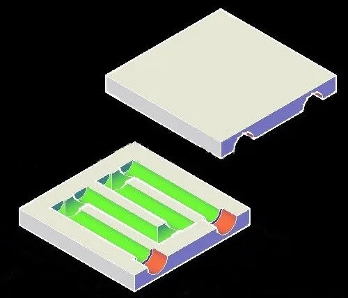 Copper Water Cooling Block 40*40mm Use For CPU Radiator Graphics GPU Water Cooling Block Liquid Water Cooler Heat Sink PC Laptop