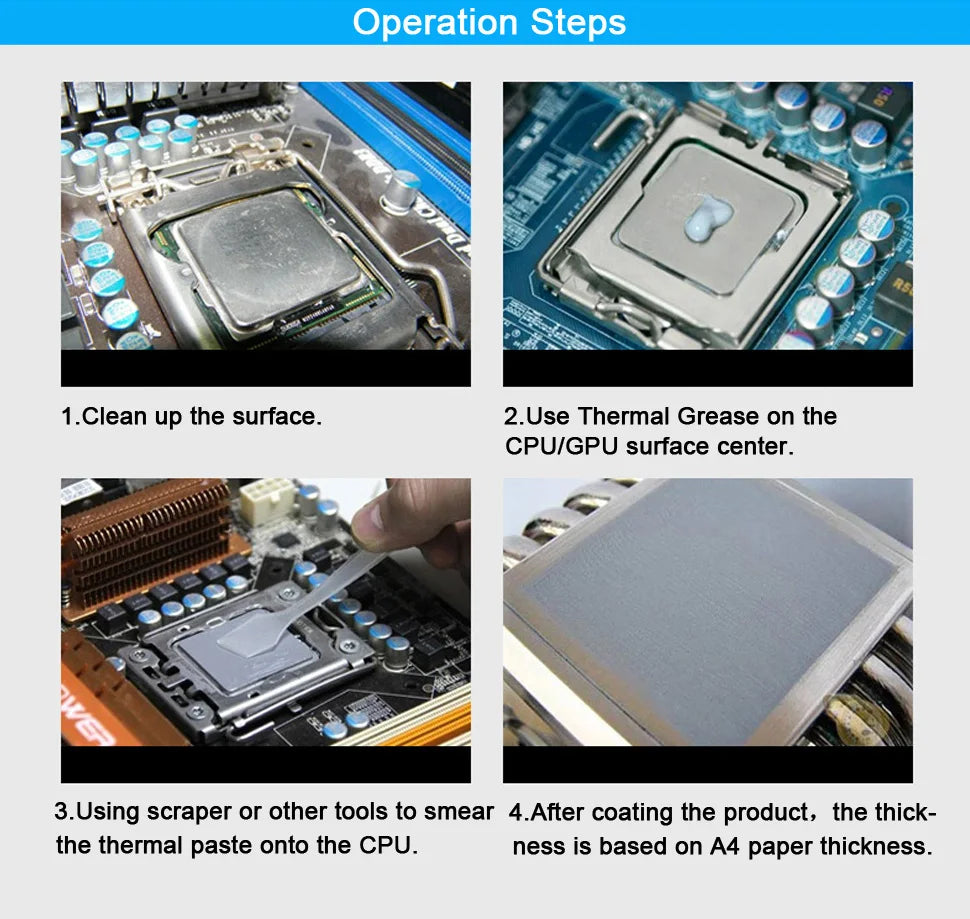 GD900 Thermal Grease Paste Conductive 1g 7g 15g 30G Silicone Plaster Heat Sink Compound High Performance Cooler for CPU GPU