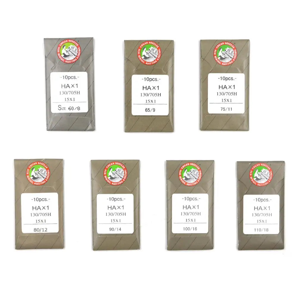 Size 8,9,10,11,12,14, 16 ,18 Organ Flat Shank 15x1 HAx1 130/705 All Size Home Sewing Machine Needles Assorted Replacement