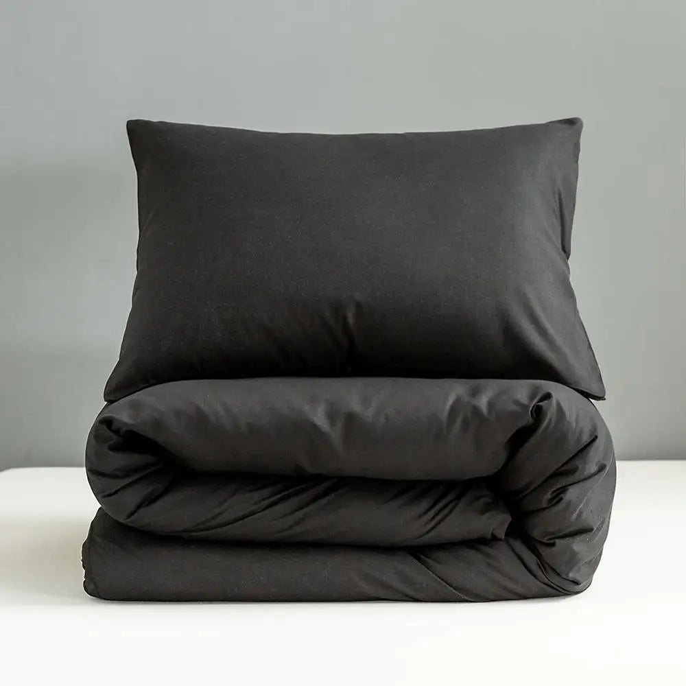 Bonenjoy Duvet Cover Queen Size Black Color Bettclothes Bettdecke Cover King Edredom Mikrofaser -Quilt -Abdeckung (Kissenbezug benötigen Bestellung