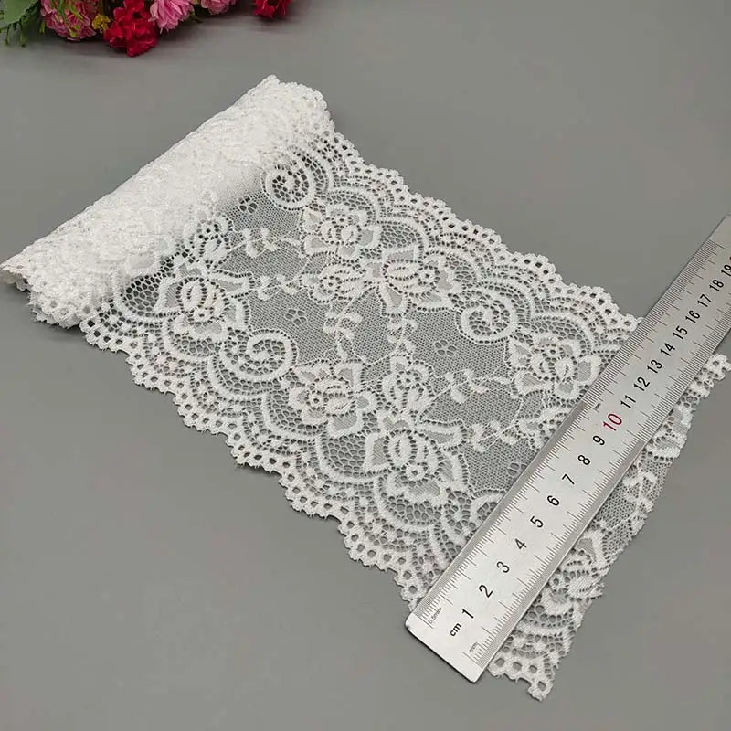 Nouveau motif de fleur 1yard 15 cm de large en dentelle élastique ruban ruban dentelle ruban bricol