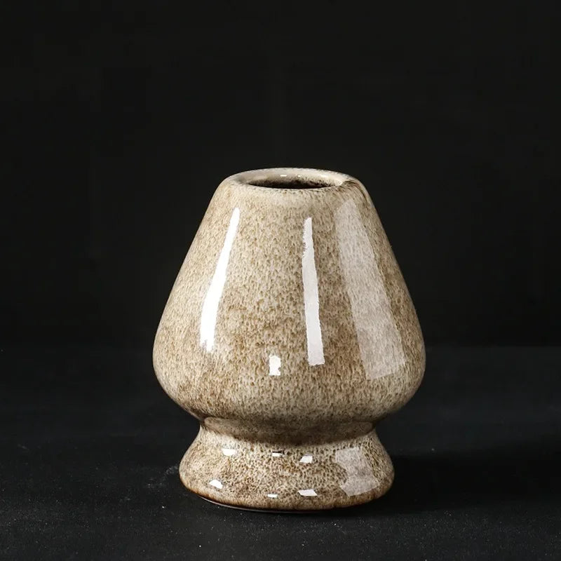 Matcha Whisk turētāja tējas ceremonija Matcha Bowl tradicionālā matcha Ceremony Starter Ceramic Chasen slotiņas stends iesācējam