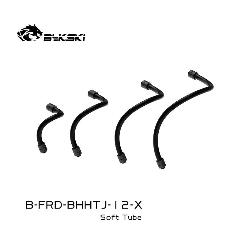 BYKSKI G1/4 'FITTING + Soft Tube 360 βαθμοί περιστρεφόμενος υπολογιστής υπολογιστής ψύξης νερού για εξόρυξη B-FRD-BHHTJ
