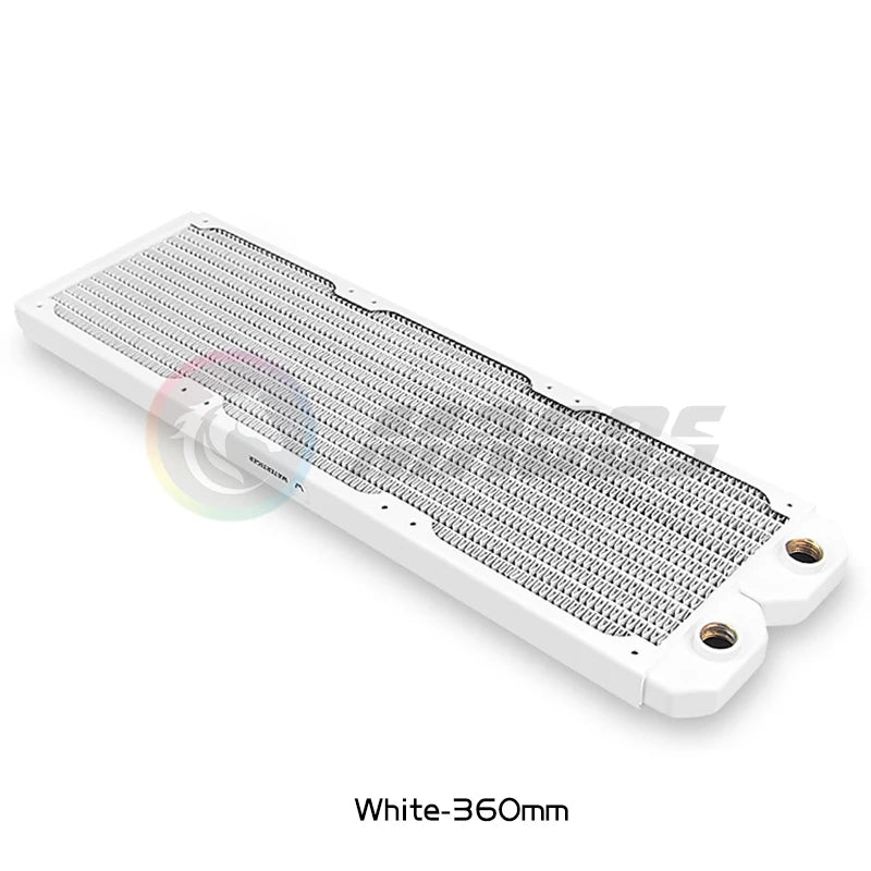 Water Cooling Radiator 360 20mm Ultra-Slim Red Copper 14 FPI Support 120mm Fan Cooler Computer Liquild Cooler Row Black/White