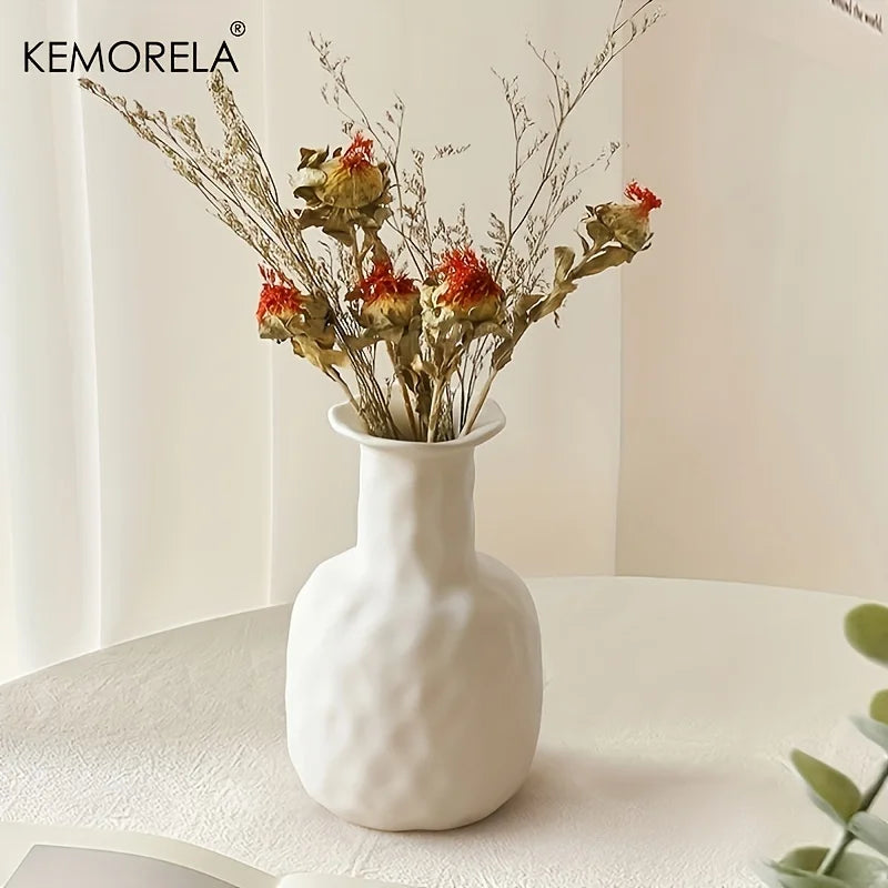 Nordic Keramik Vase Circular Hore Donuts Blatch Drot Home Living Zëmmer Accessoiren Interieur Internatop