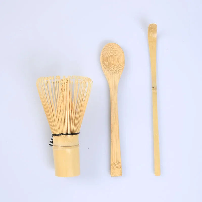 3PCS/SET Tea Set Japanese Tea Set Matcha Whisk (Chasen) Tea Spoon And Scoop (Chashaku) Matcha TeaSet Bamboo Accessories
