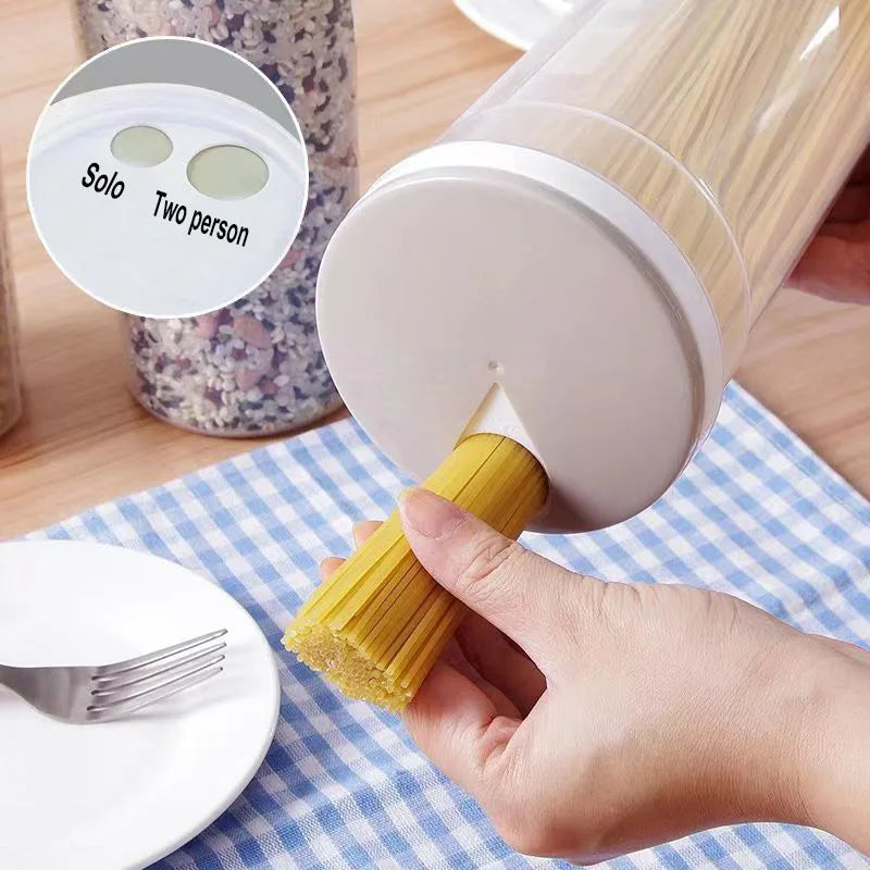 Noodles σφραγισμένα μπορεί να κουζίνα αξεσουάρ τροφίμων Πλαστική αποθήκευση κουζίνας και οργάνωση ποσοτική διαιρεμένη κουτί αποθήκευσης