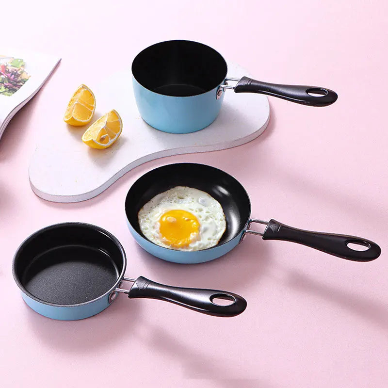 Mini Pan Omelet Maker Home Kitchen Fried Egg Pan Cooking Non-Stick Pan With Non-Slip Handle Outdoor Portable Cookware