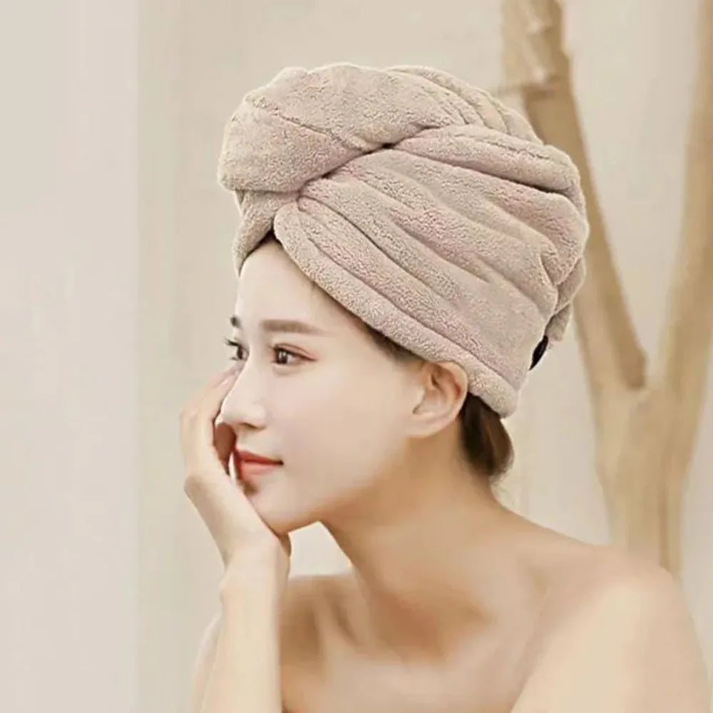 Kvinder langt hår hurtigt tørt hår håndklæde blødt mikrofiber håndklæder bruser cap håndklæde bad hatte til kvinder tørt hår cap lady turban hoved