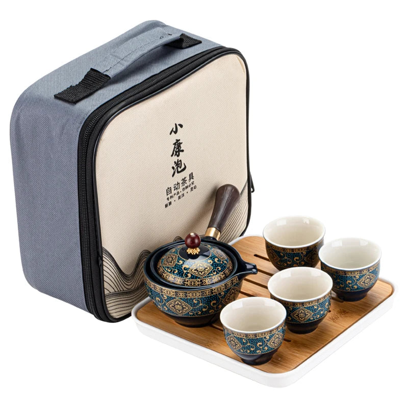 Swing Tea artefakt lata kung fu te -set bärbar xiaoyao tekanna teaware kök matsal hem trädgård