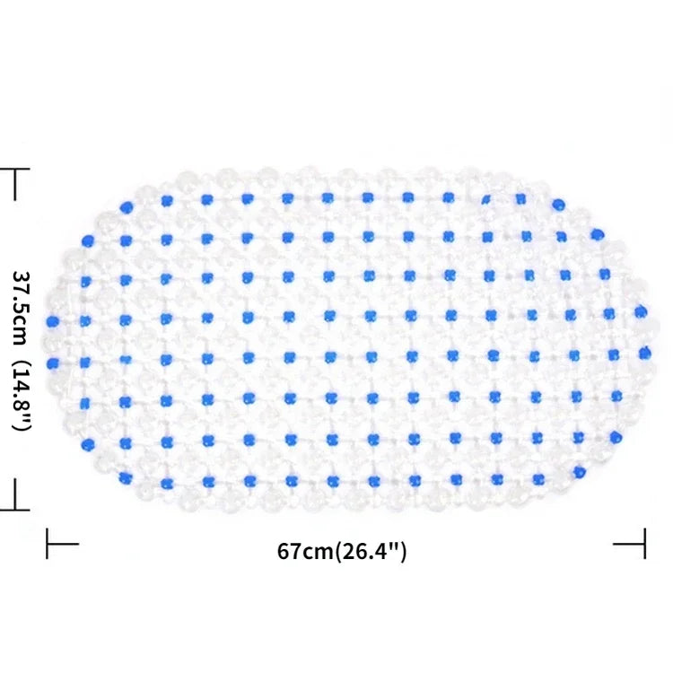 PVC Anti-skid Bath Mats Soft Anti-slip Shower Mat Massage Mat with Suction Cup Non-slip Bathtu Bath Mat Bathroom Accessories New