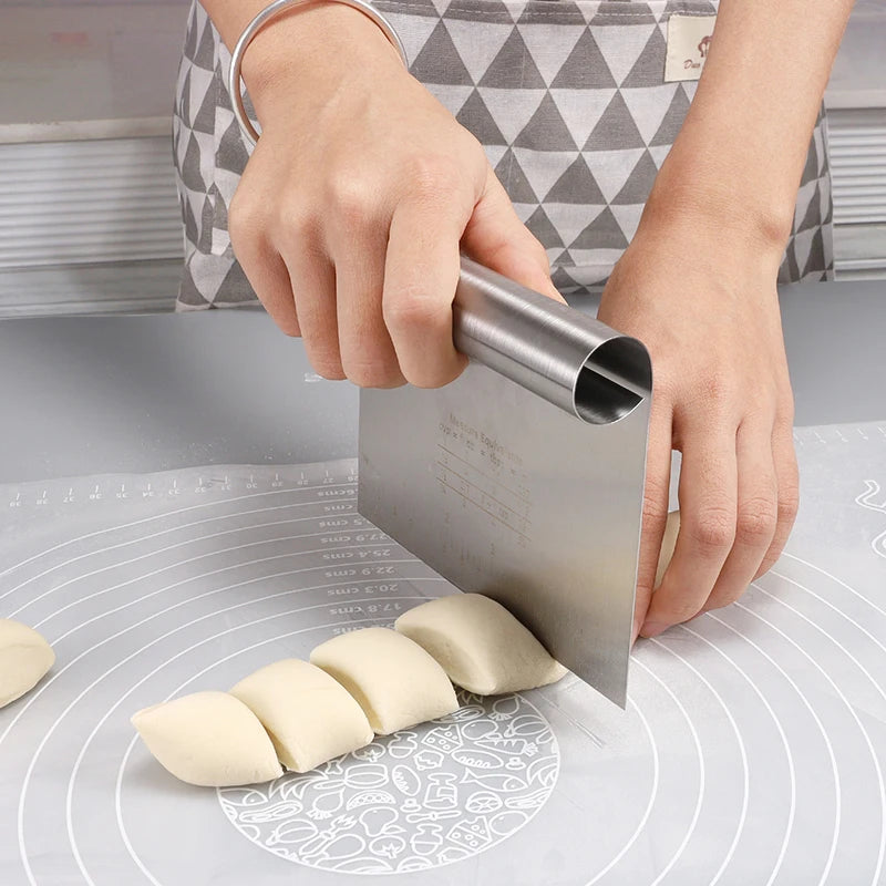 6 "/8" από ανοξείδωτο χάλυβα κέικ ξύστρα DIY ζύμη Spatulas Buttercream Edge Smoother Cake Διακόσμηση εργαλείων ψησίματος αξεσουάρ