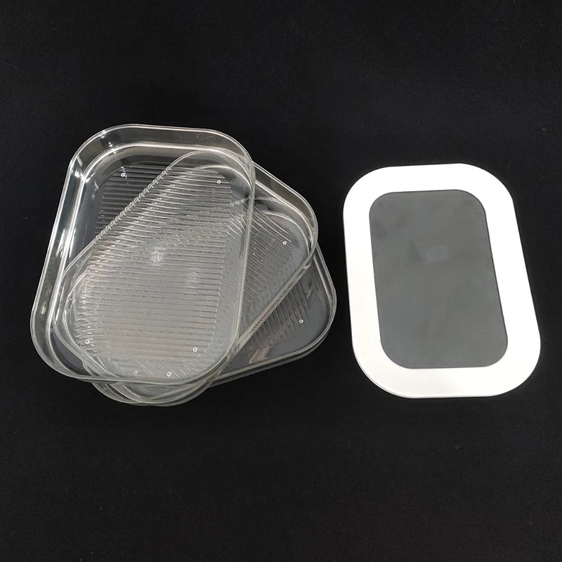 Refrigerated Crisper With Lid Food-grade Frozen Plastic Crisper Transparent Storage Box For Kitchen Refrigerator Fresh Bowl