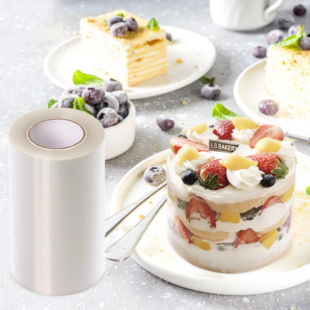 Kitchen Bakeware Acetate Film for Cake Decor Transparent Cake Surround Film Mousse Cake Sheets Surrounding Edge DIY Cake Collar