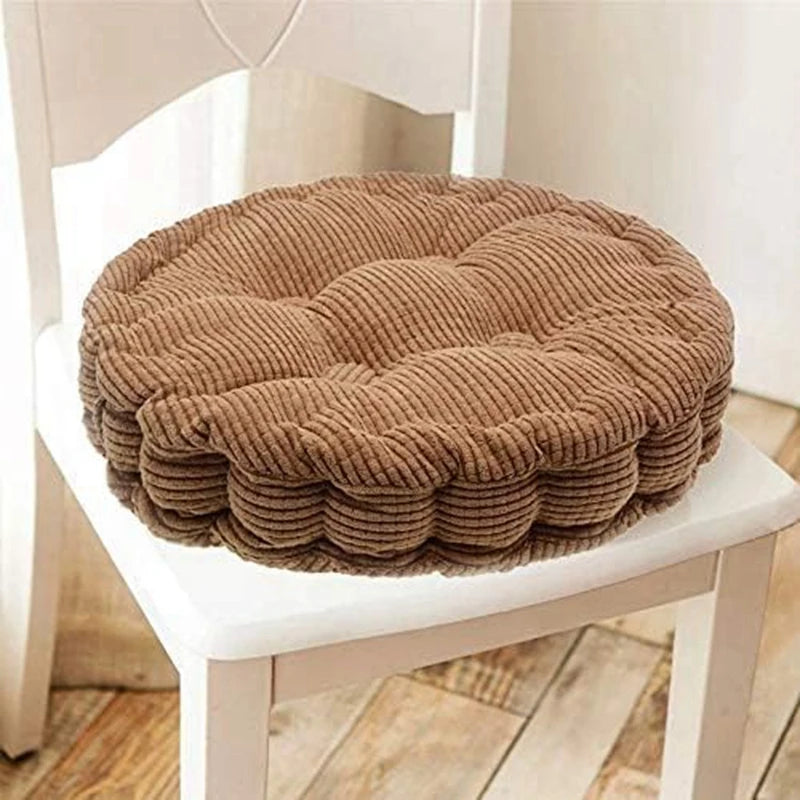 Inyahome Tufted Corduroy Thicken Floor Seat Cushion for Balcony Tatami Meditation Floor Round Square Cushion Living Room Indoor