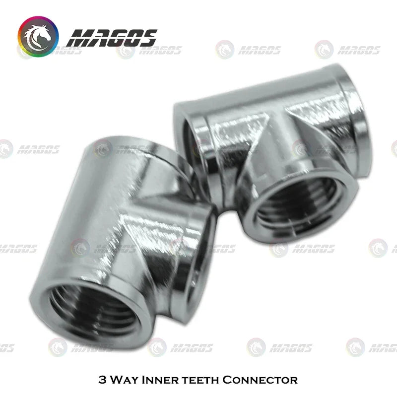 3 Way Female G1/4 Thread T Shape Water Splitter Fitting For Computer Hose Pipe Connector Water Cooling System