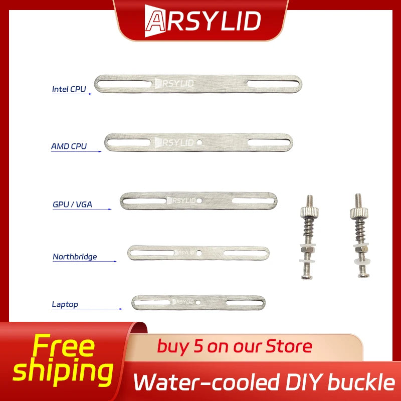 Boucles de boucles à eau de refroidissement en acier inoxydable refroidisseur de liquide de boulonnerie pour le CPU GPU Tête de commande industrielle