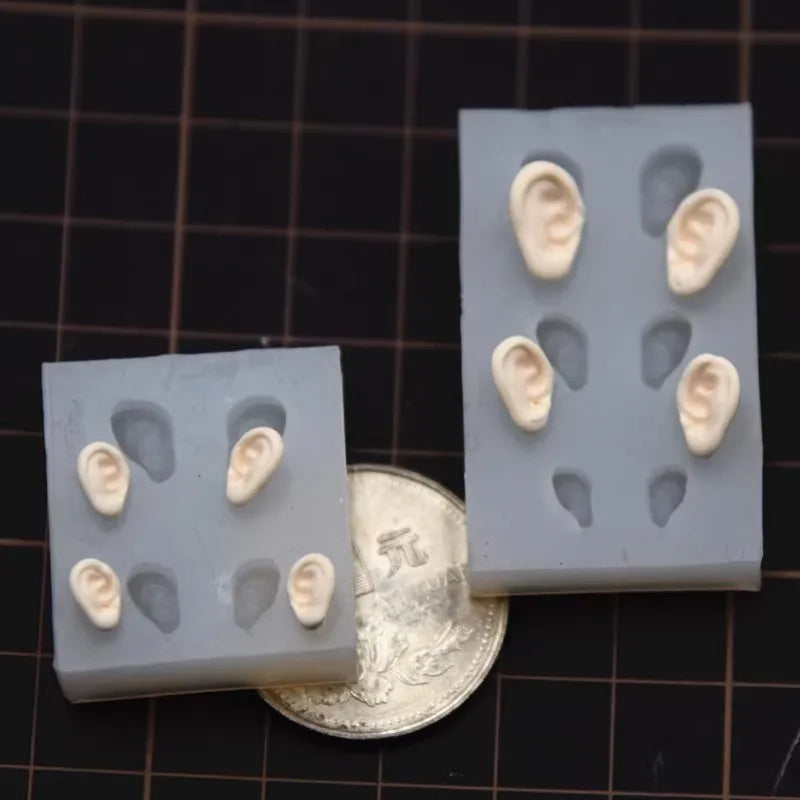 Cute and small Ear Silicone Mould Pottery Clay Doll DIY Decoration Tools