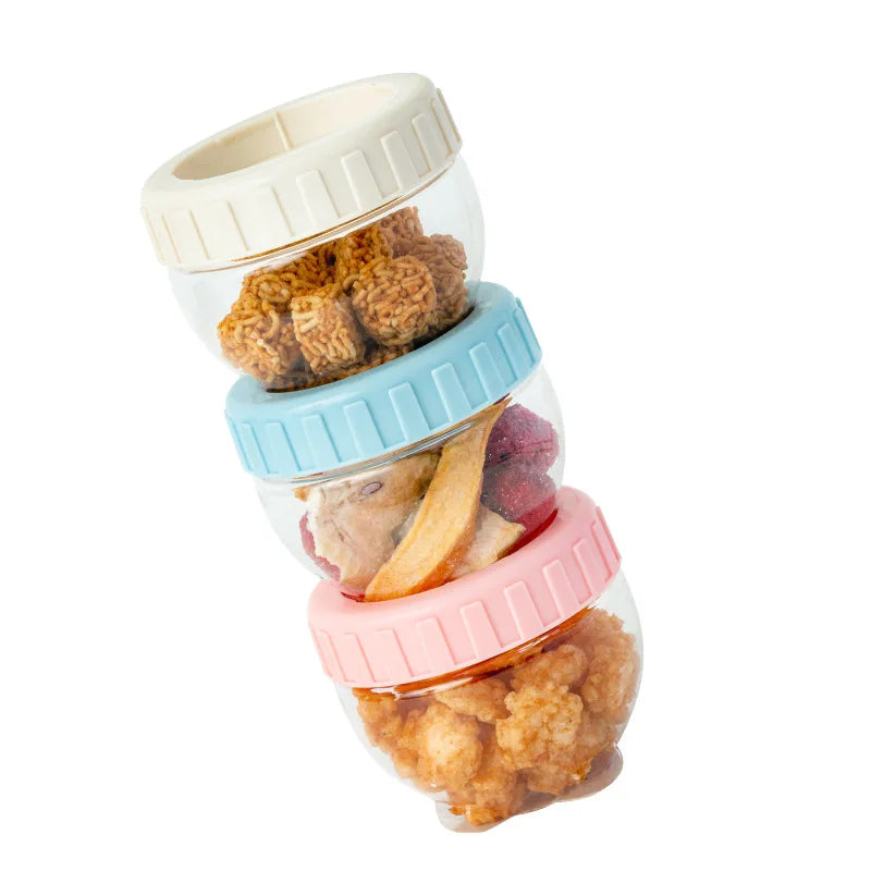 Plastic Sealed Cans Food Storage Jar Spice Teas Beans Candy Preservation Bottle Tool Kitchen Tool Value Container Set Multicolor