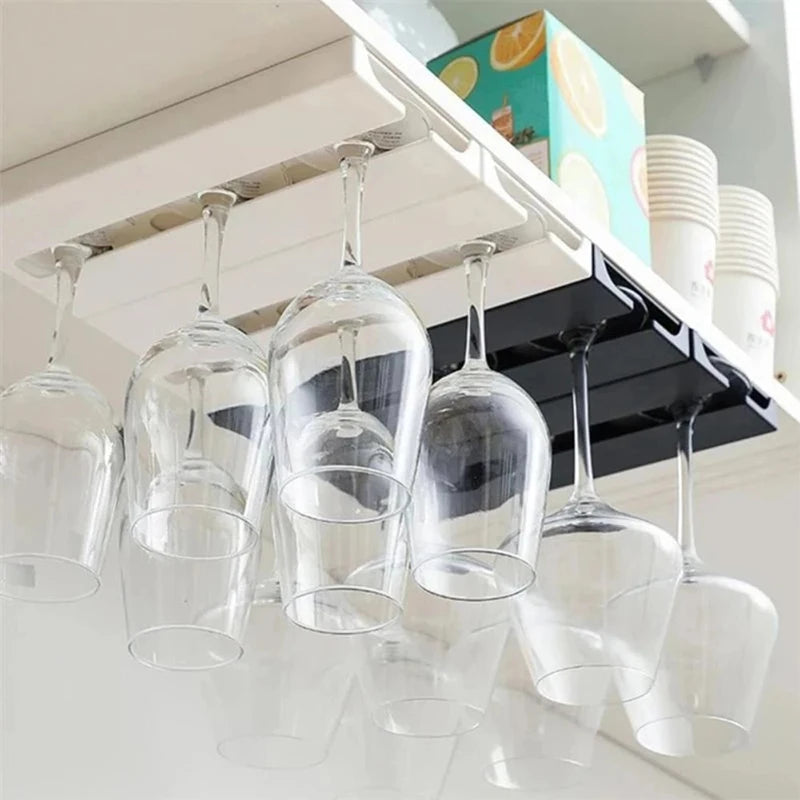 Dulap de bucătărie Suport de perforare GRATUIT VINER CLASIE CLASIFICAREA MULTIO-FUNCȚIE CLASIFICARE STEMware Cupa Organizator Hanging Suport