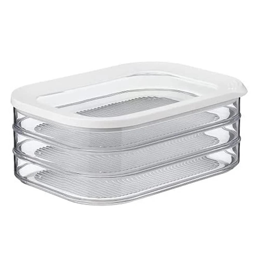 Refrigerated Crisper With Lid Food-grade Frozen Plastic Crisper Transparent Storage Box For Kitchen Refrigerator Fresh Bowl