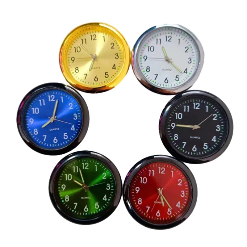 Modische Auto Uhr Auto Uhr Nacht Licht Dekoration Auto Uhr Metall Auto Uhr Kopf