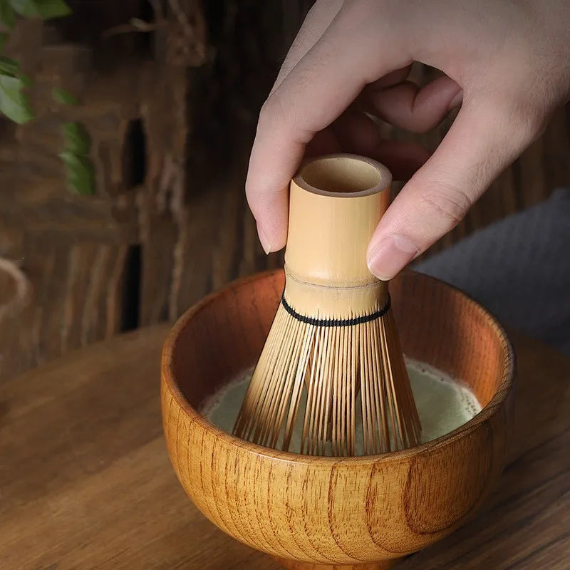 Set di tè giapponese set da tè matcha whisk (chasen) cucchiaio da tè e scoop (chashaku) matcha set da tè accessori in bambù