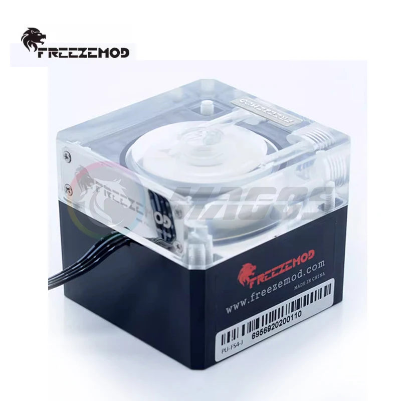 FREEZEMOD PC Water Cooling Mute Silent Pump PWM Intelligent Temperature Regulation Flow 800L / H, PU-FS4M-J