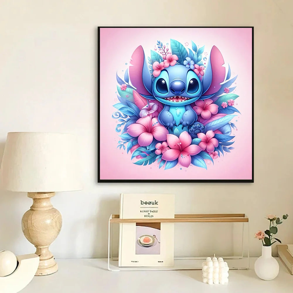 Disney DIY Diamond Mosaic Stitch Full Square Round Diamond Painting Cartoon Flower New 2024 Creative Hobbies Wall Art