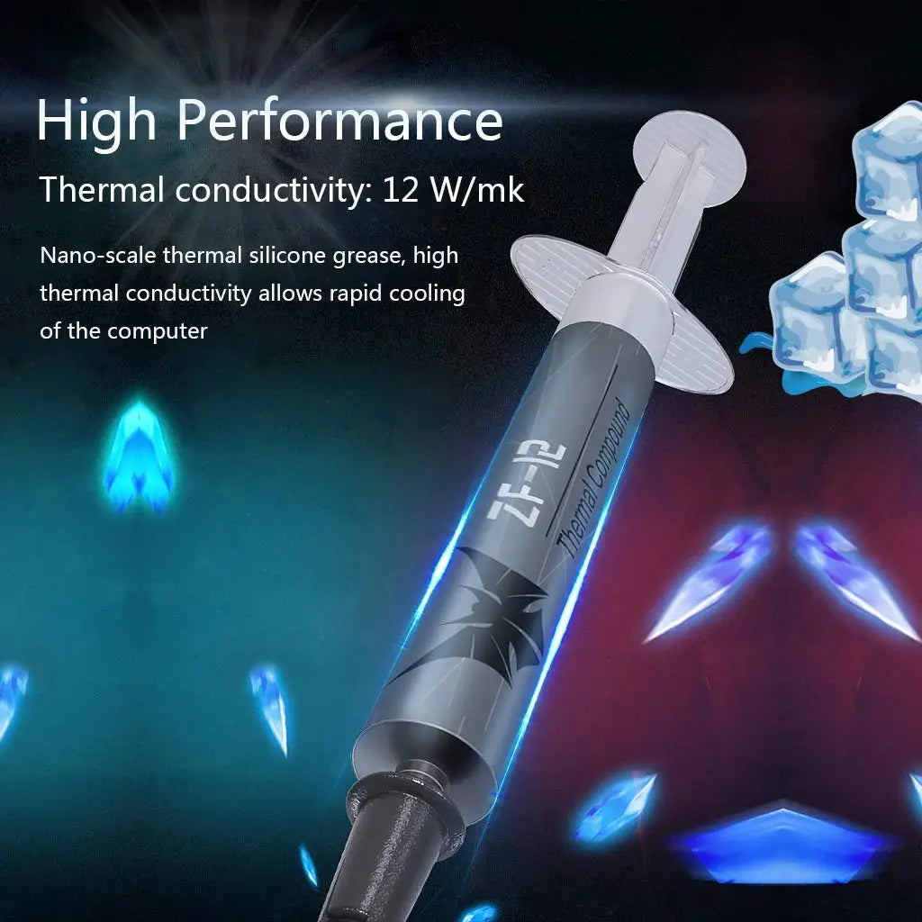 Processeur Intel ZF-12 4G 8G AMD CPU GPU CHARMER COFFIGHING GRASSE THERMALE GRASSE VGA COMPOST CONDUCTIVE PLOTER PLOTER DE TEMPS TIRES