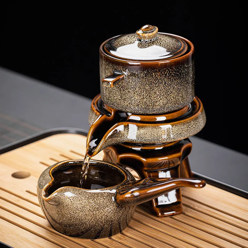 8 pieces Chinese traditional tea set high-end kung fu tea set bone china teapot and tea cup set automatic tea set for 6 people