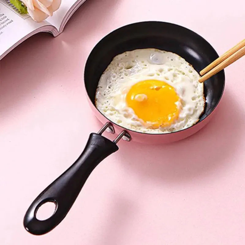 Mini Pan Omelet Maker Home Kitchen Fried Egg Pan Cooking Non-Stick Pan With Non-Slip Handle Outdoor Portable Cookware