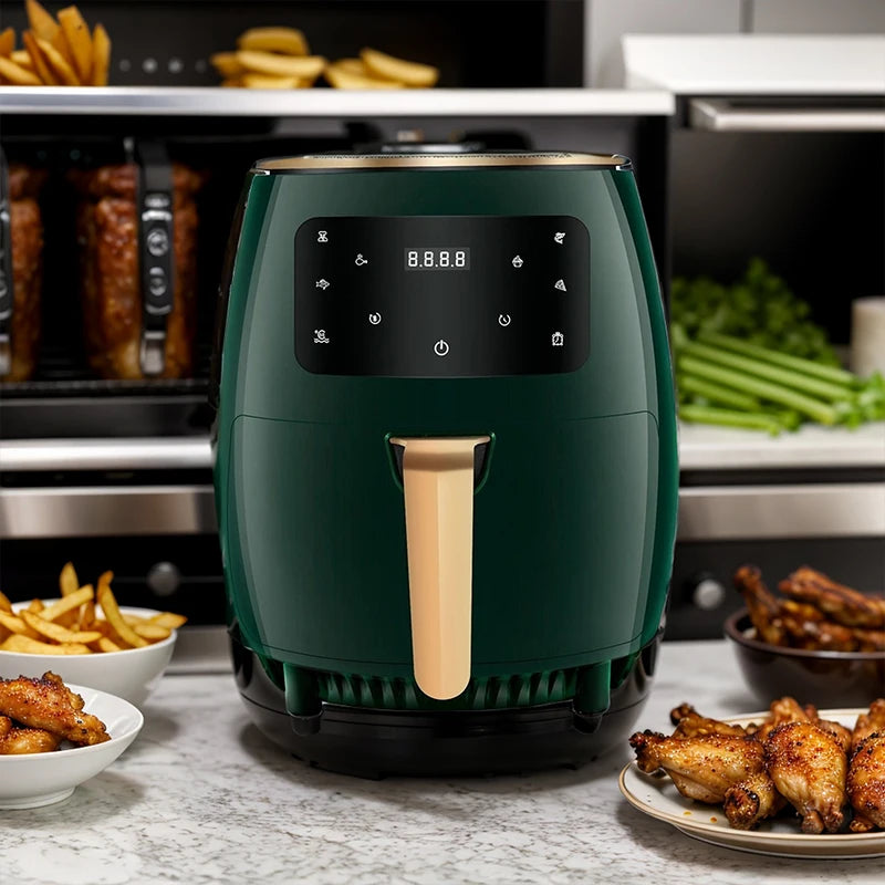 6L Air fryer Multi-functional intelligent touch screen oven Large capacity Electro mechanical deep fryer for home airfryer