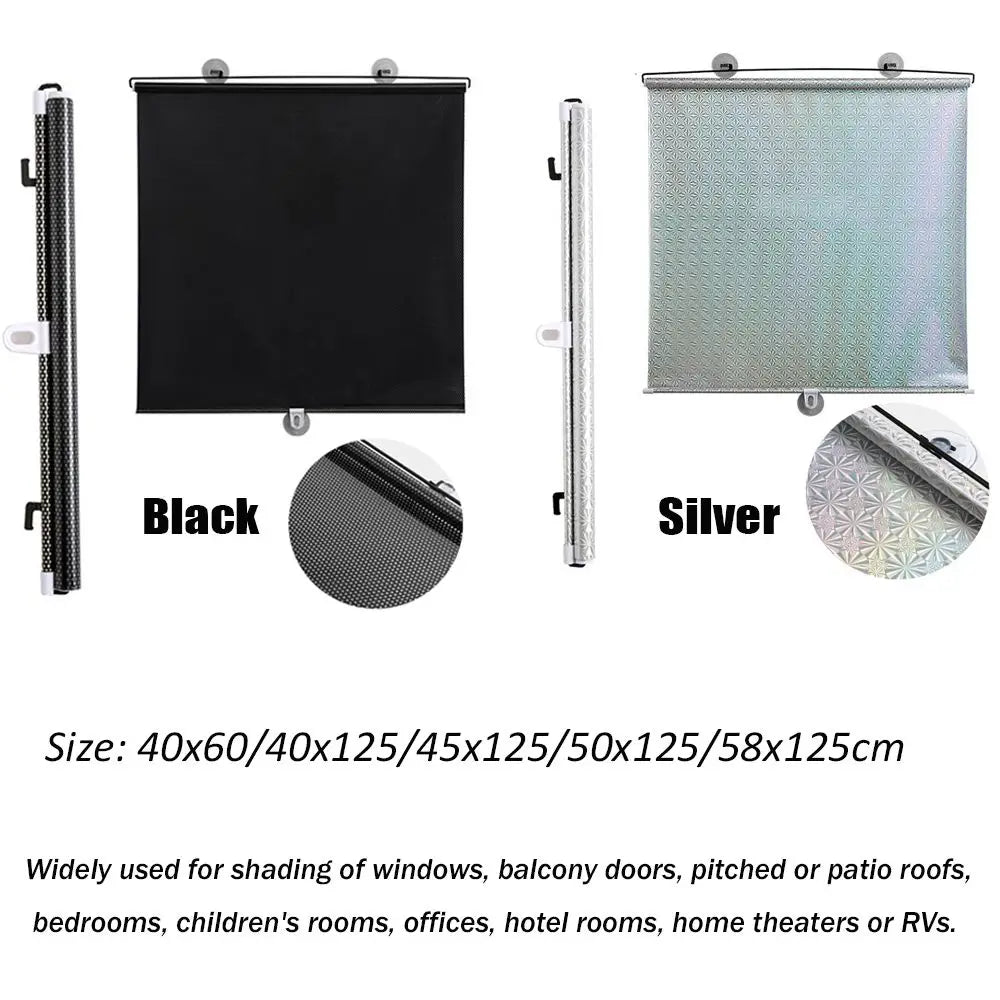 Universal Nail-Free Roller Blinds Ανακατέψτε το κύπελλο Sunshade Blackout Curtain Car Cartroom Κουζίνα Κουζίνα Γραφείο Κουρτί Κουρτί