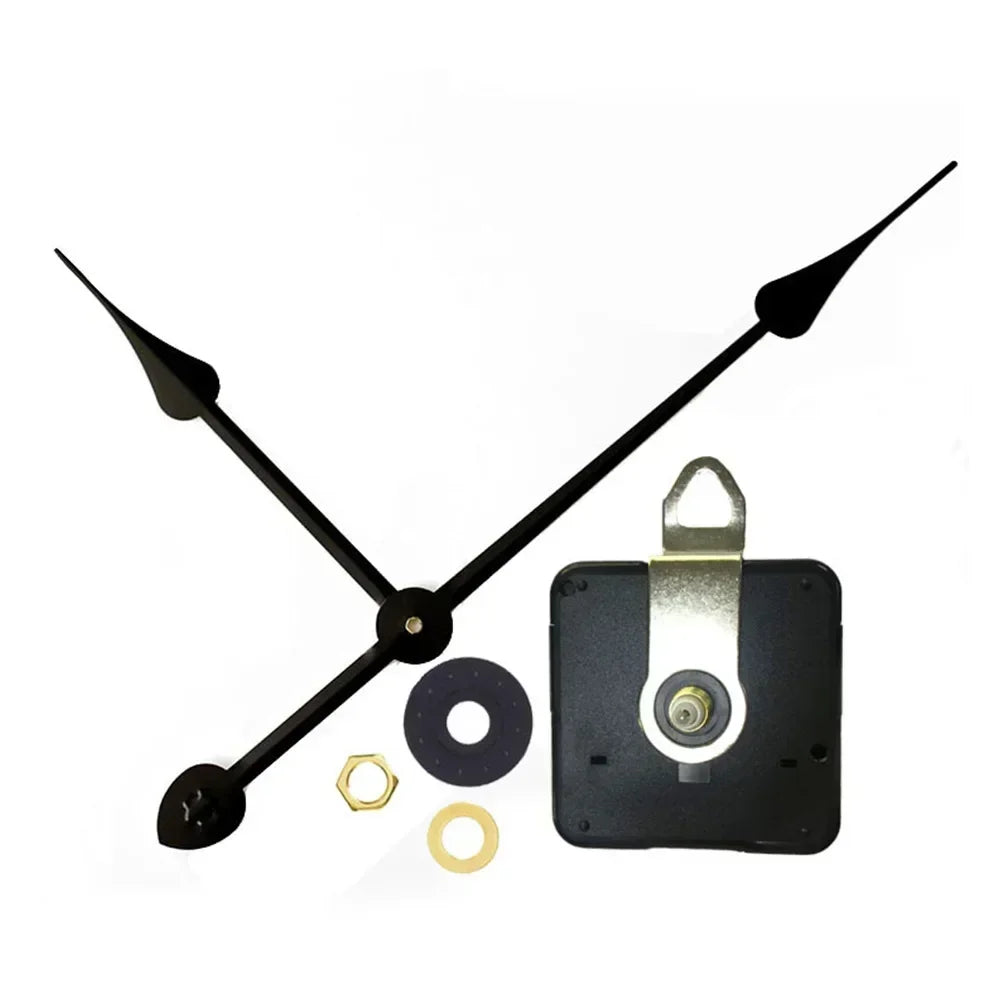 Quality Silent Quartz DIY Mechanism Movement Kit Large Long Hands Clock Movement High Torque Wall Clock Accessories Black
