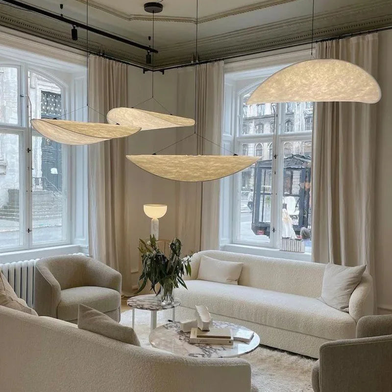 Nordic Silk Pendant Lamp Home Decor Chandeliers For Living Room Bedroom Restaurant Modern Drop light Indoor Lighting Fixtures