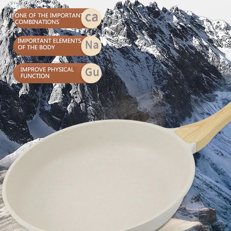 Haltbar Briting Pan Wok Pan Net-Stick Ceramic Pot Induktiounsschägere Stéierung vun Universal Kachwaache Kachen Kachen Kachleitung