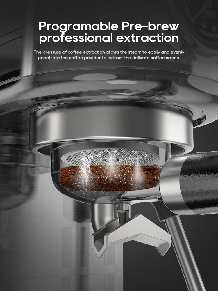 Hibrew 20BAR SEMI Автоматично еспресо кафе машина Регулируем студ/горещ супер тънък кафемашина Cappuccino H10B