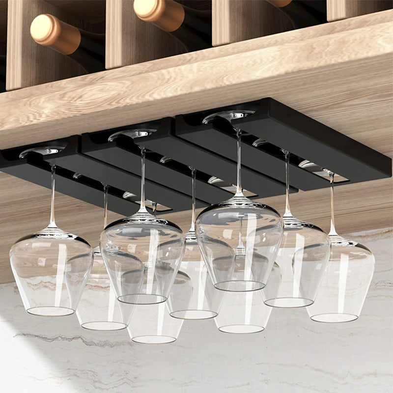 Dulap de bucătărie Suport de perforare GRATUIT VINER CLASIE CLASIFICAREA MULTIO-FUNCȚIE CLASIFICARE STEMware Cupa Organizator Hanging Suport