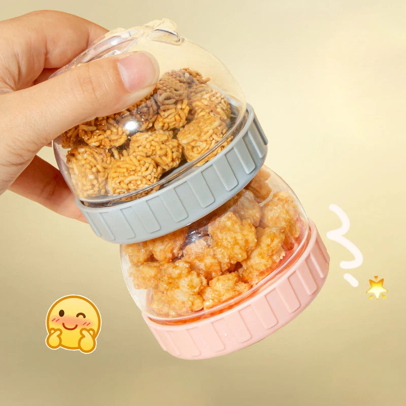 Plastic Sealed Cans Food Storage Jar Spice Teas Beans Candy Preservation Bottle Tool Kitchen Tool Value Container Set Multicolor