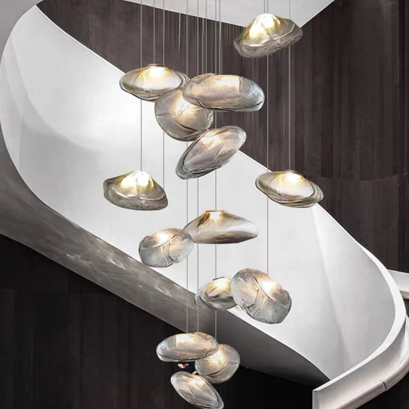 Nordic home decoration, stair chandelier, living room bedroom and dining room Pendant lights, ceiling light, indoor lighting