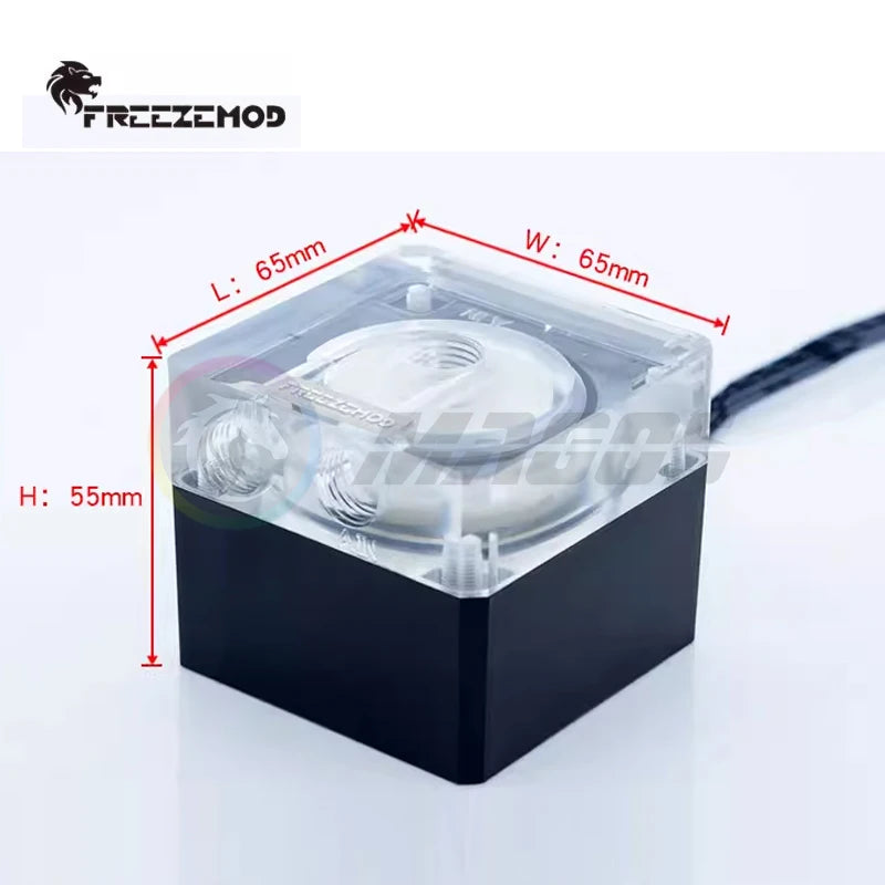 FREEZEMOD PC Water Cooling Mute Silent Pump PWM Intelligent Temperature Regulation Flow 800L / H, PU-FS4M-J