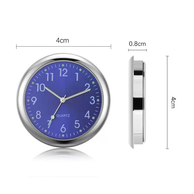 Modische Auto Uhr Auto Uhr Nacht Licht Dekoration Auto Uhr Metall Auto Uhr Kopf