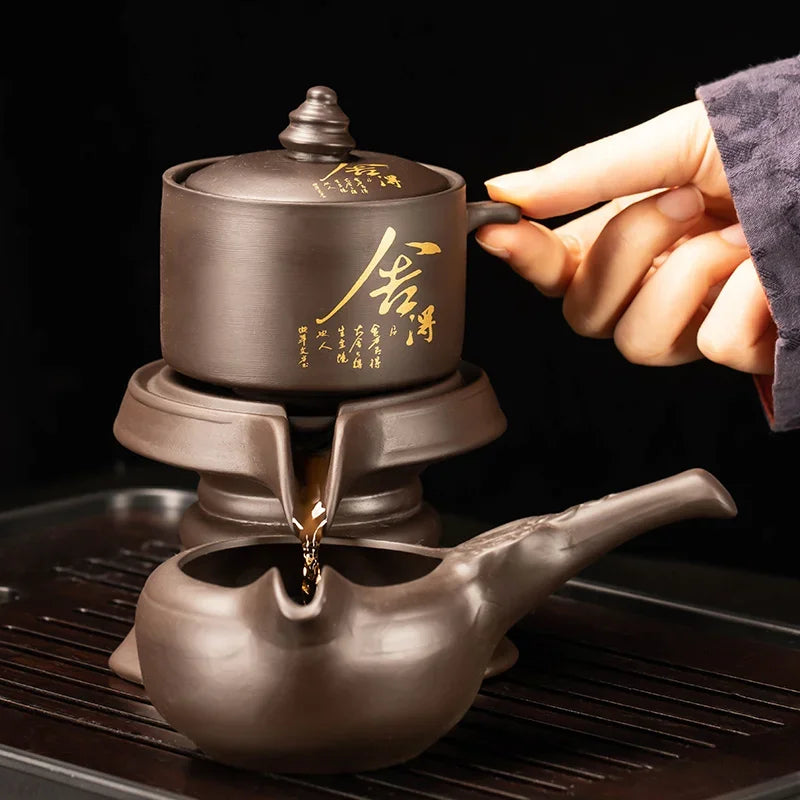 Chinese traditional tea set high-end kung fu cup set automatic tea set for 6 people tea cups and saucer sets