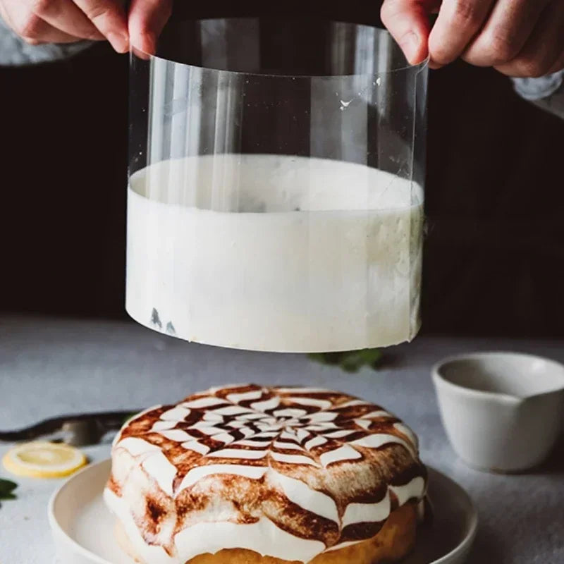 1 Roll Cake Surround Film DIY Bakeware Acetate Film Transparent Cake Collar Kitchen 6/8/10/12/15Cm Accessories Baking Tools