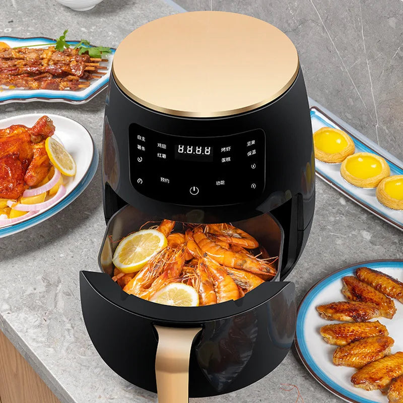 6L Air fryer Multi-functional intelligent touch screen oven Large capacity Electro mechanical deep fryer for home airfryer
